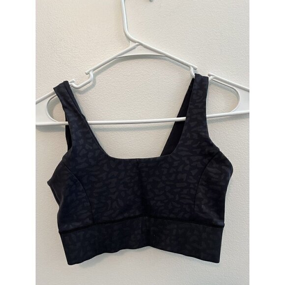 IVL Collective Power Sports Bra Size 4 Black Chi chi Leopard Womens Athletic - Picture 1 of 4